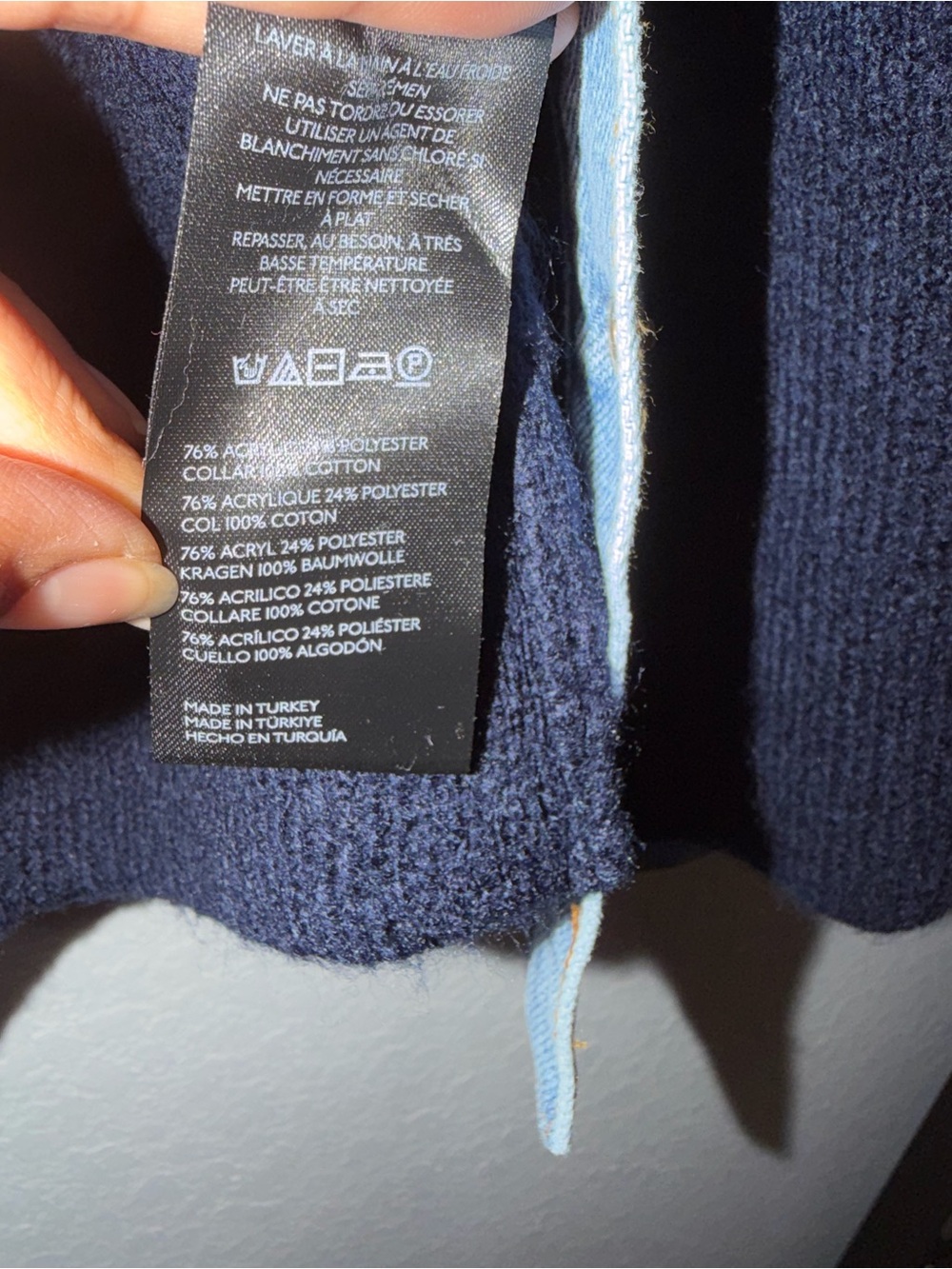 NWT Pilcro Media Sweater Denim Jacket - Picture 8 of 9